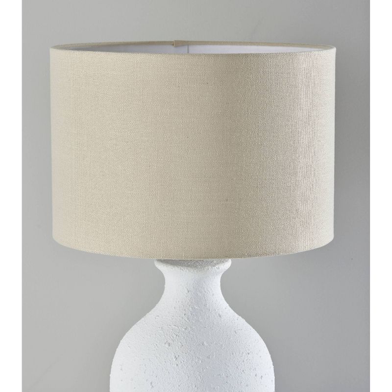 Margot Table Lamp Textured Ceramic White - Adesso, 4 of 7