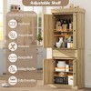 Tall Kitchen Pantry Cabinet 69" Storage Cabinet with Doors, Drawer and Adjustable Shelves, Cupboard for Bathroom Dining Room - 4 of 4