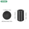 Unique Bargains Non-Slip PVC Chair Leg Caps Floor Protectors for Folding Chairs Black - 3 of 4