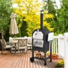 Winado 62.2 in.H Outdoor Wood Fired Pizza Oven With Pizza Stone, Peel, Grill Rack - 2 of 4