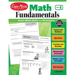 Math Fundamentals, Grade 4 Teacher Resource - by  Evan-Moor Educational Publishers (Paperback) - 1 of 1