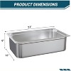 Commercial Grade 6 Pack Size Food Pan, Stainless Steel Steam Table Pans, Restaurant Supplies Stainless Buffet Pans - 2 of 4