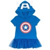 Marvel Avengers Spider-Man Spider-Gwen Captain America Miles Morales Girls Cosplay T-Shirt and Leggings Toddler to Little Kid - 2 of 4