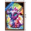 Trends International Sheena Pike - Rainbowcorn - Lil DragonZ Framed Wall Poster Prints - 3 of 4