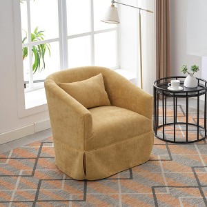 Living Room Chairs, Single Sofa With 360 Degree Rotating Base, 300 Lbs Weight Capacity Ergonomics Accent Sofa, Upholstered Arm Chair - 1 of 4