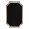 Kate and Laurel Hogan Framed Scallop Chalkboard, 23.5x36, Rustic Brown - 4 of 4