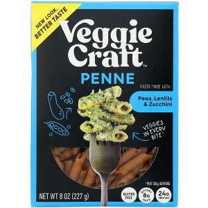 Veggiecraft Penne Pasta Peas, Lentils and Zucchini - 6 pack, 8 oz - 1 of 3