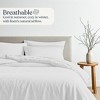 Delara 100% European Flax Linen Duvet Cover Set, Ultra Soft Smooth & Breathable with 8 Internal Ties - 2 of 4