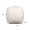 18"  Polyester Cube Outdoor Pouf Ottoman - 3 of 4
