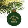 George Mason University Patriots Logo Mini Small Tiny Wood Christmas Tree Holiday Ornament - 3 of 4