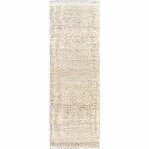 Hauteloom Yaniklar Beige Flat Woven Wool Rug - 1 of 4
