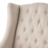 Modern Tufted Wooden Accent Chair Upholstered Club Chair for Bedroom and living room-Christopher Knight Home - 4 of 4