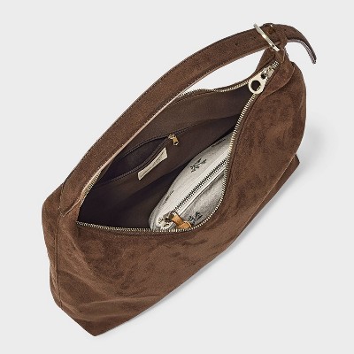 Сумки Universal Thread Faux Suede Slouch Shopper - Universal Thread™ Brown — фото 4