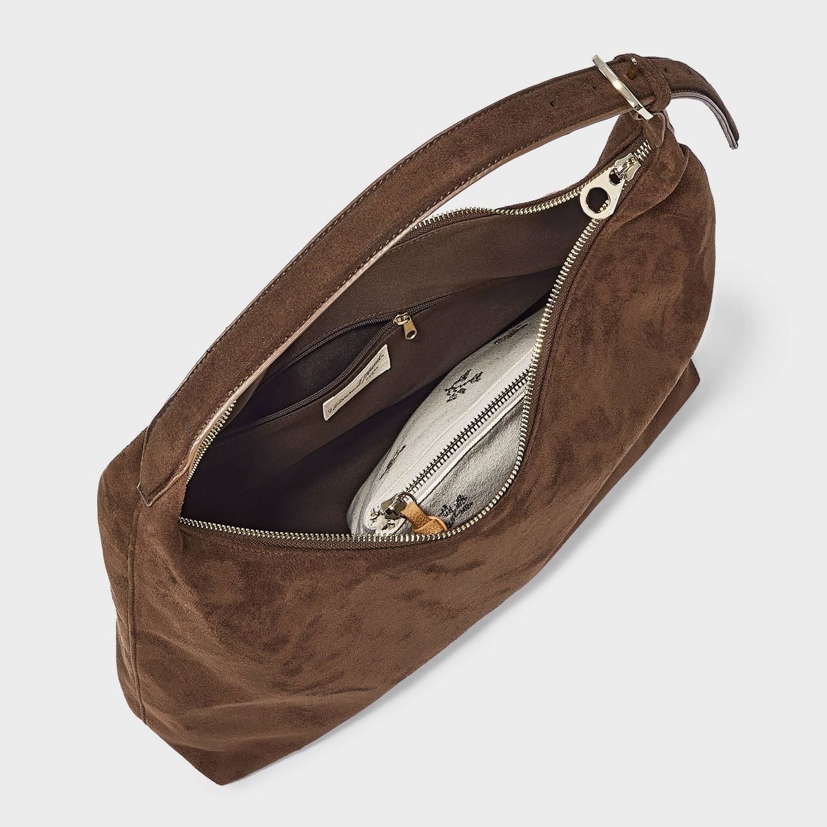 Faux Suede Slouch Shopper Tote Bag - Universal Thread™ - thumbnail 4