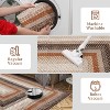 Washable Runner Rug, Non Slip Braided Print Low Pile Carpet for Hallway, Kitchen, or Bathroom - 4 of 4