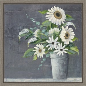 Amanti Art Late Summer Bouquet II (Sunflower) by Julia Purinton Canvas Wall Art Print Framed 16-in. x 16-in. - 1 of 4