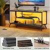 47” Small Modern TV Stand for 55 Inch TV with LED Light,Power Outlets & Open Storage Shelf for Living Room-Baofuwish - 2 of 4