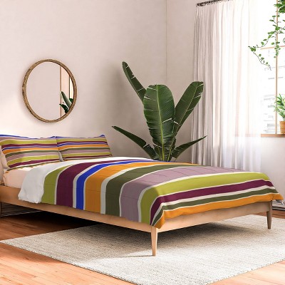 Deny Designs Avenie Modern Craft Roman Striped Comforter and Sham Set