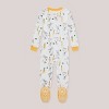 Burt's Bees Baby® Baby Boys' Roaming Rabbit Organic Cotton Footed Pajama - White - image 2 of 2