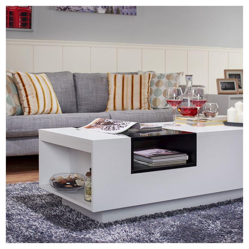 Camie Modern Two-Tone Coffee Table White - HOMES: Inside + Out, 6 of 8