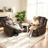 Power Lift Recliner Chair with Massage & Heat, Dual Motor Oversized, Steel Frame & Soft Fabric, 350lb Capacity - 2 of 4