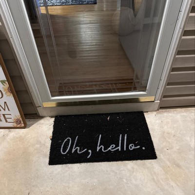 1'6x2'6/18x30 Welcome to our Home Doormat Black - Threshold™