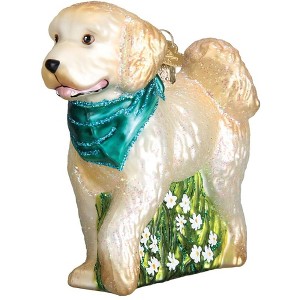 Old World Christmas Blown Glass Ornament for Christmas Tree, Doodle Dog - 1 of 4