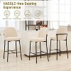 DYHOME Bar Stools Set of 2, 28 Inches Modern BarStools, Counter Height Bar Stools for Kitchen Island, Upholstered Fabric Tall Barstools for Home, Cafe - 3 of 4