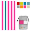 SUN CUBE Microfiber Beach Towel, Quick Dry Sand Free, Lightweight Compact Travel Swim Pool Camping Packable Adults - 2 of 4