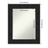 Amanti Art Luxe Half-Inch-Bevel Framed Bathroom Vanity Wall Mirror - 3 of 4