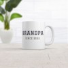 Crazy Dog T-Shirts Grandpa Since 2022 Mug Funny New Grandfather Graphic Novelty Coffee Cup-11oz - 2 of 4