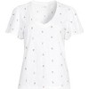 Lands' End Women's Slub Flutter Sleeve V-Neck T-Shirt - 3 of 4