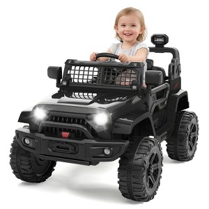 12V Kids Ride on Truck, 3 Speeds Electric Ride on Car with Parent Remote Control, Headlight, Music, Ride on Vehicle Toy for Kids Aged 3-8 - 1 of 4
