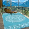 COZONY Reversible Straw Rug, Plastic Outdoor Mat for Patio, Deck, RV and Camping - 2 of 4