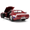 1969 Chevrolet Corvette Stingray ZL1 Red Metallic w/Stars and Stripes Graphics "Bigtime Muscle" 1/24 Diecast Model Car by Jada - 4 of 4