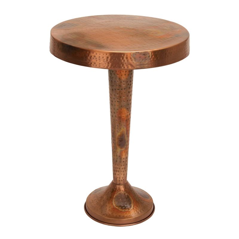 Metal Round Accent Table Tapered Pole Frame - Olivia & May, 4 of 7