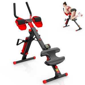 Sevobal Treadmills Rowing Machine for Home Adjustable 8 Speed Booster, Home Exercise Gym Squat Trainer Machine for Burn Fat, Red, 59"*16.7"*17" - 1 of 4