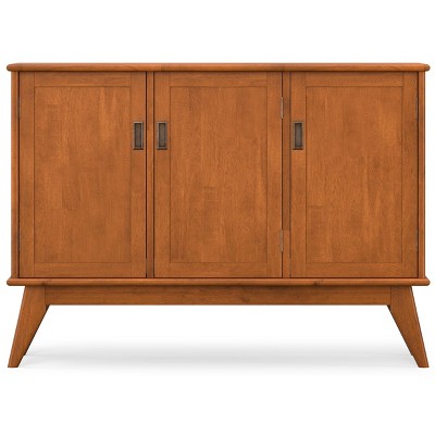 WyndenHall Tierney SOLID HARDWOOD 50 inch Wide Rectangle Mid Century Modern 3 Door Sideboard Buffet in Teak Brown — фото 4
