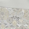 8 Pcs Elegant Floral Print Cotton Reversible Comforter Set, All Season Home Textile fits Lux Bedroom Decor - 4 of 4