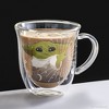 JoyJolt Star Wars The Mandalorian Mystic Double Wall Glass Mugs - 13.5 oz - Set of 2 - 2 of 4