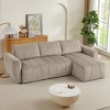 NicBex Modern Sofa Bed Corduroy Convertible Sleeper Sofa with Adjustable Backrest for Living Room and Office - 3 of 4