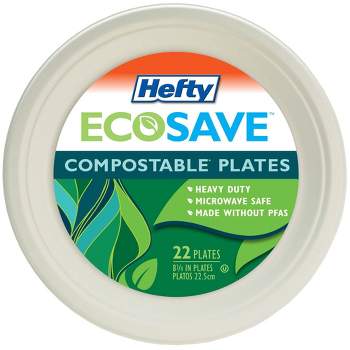 Hefty EcoSave Molded Fiber 8 3/4" Plates - 22ct