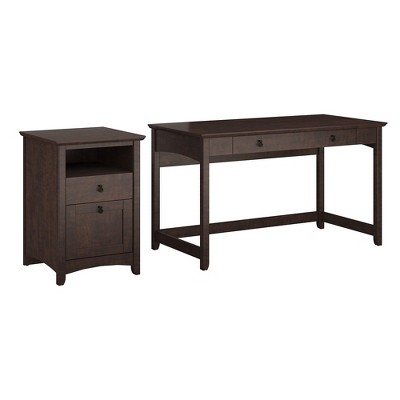 Buena Vista Writing Desk With 2 Drawer File Cabinet Madison