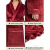 PAVILIA Fleece Robe For Women, Plush Warm Bathrobe, Fluffy Soft Spa Long Lightweight Fuzzy Cozy, Satin Trim - 3 of 4