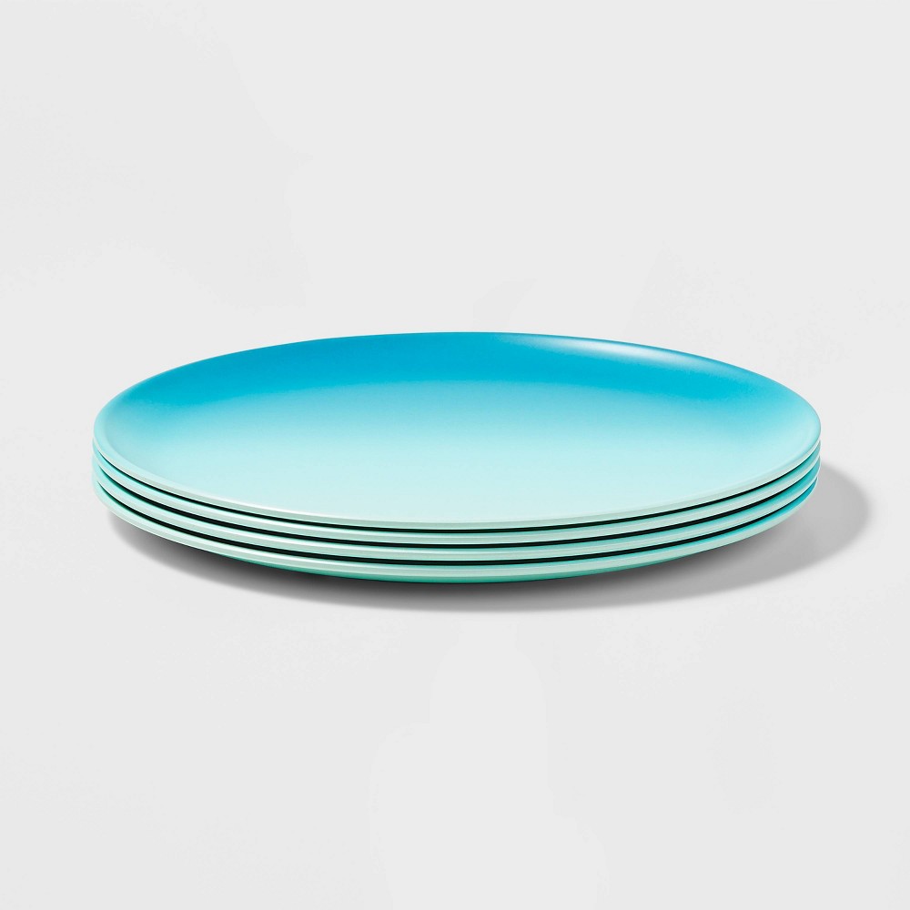 Photos - Other kitchen utensils 4pk Dinner Plates Blue Ombre - Sun Squad™