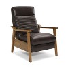 Lyngins Modern Wood Arm Recliner Chair with Push Back & Footrest,Accent Club Chair for Living Room,Bedroom - 2 of 4