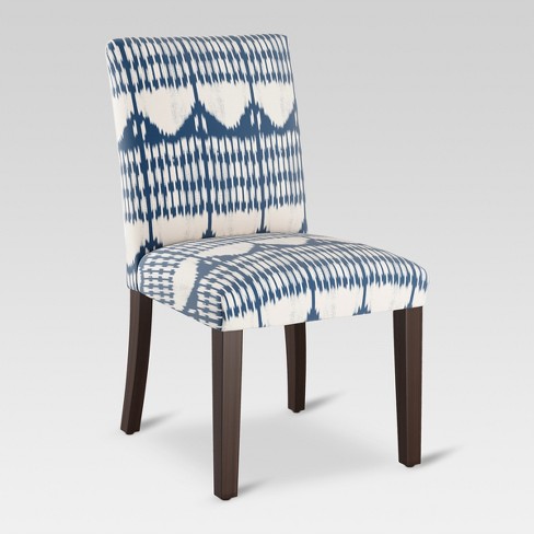 Skyline Furniture Parsons Dining Chair Tonal Blue White