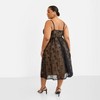 Rebdolls Women's Lorelei Lace Overlay Midi A Line Dress - 3 of 4