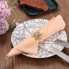 Unique Bargains Alloy Shiny Decorative Wear Resistance Snowflake Shape Napkin Rings 6 Pcs - 4 of 4