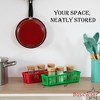 Basicwise 12-pc Plastic Storage Baskets for School Organization Teacher Essentials Desk Accessories Art Supplies Pencils - 4 of 4